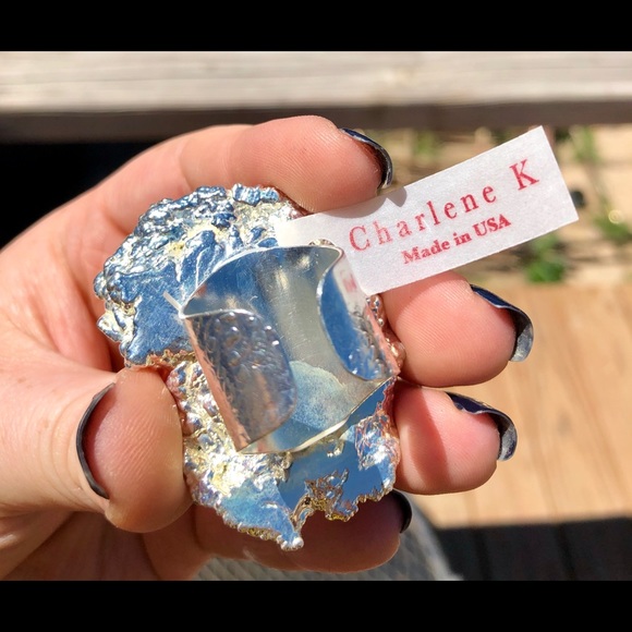 Geode druzy ring - Picture 2 of 3